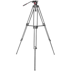 Miliboo MTT601A Professional Aluminum Video Tripod with 65mm Fluid Head with Mid-Level Spreader