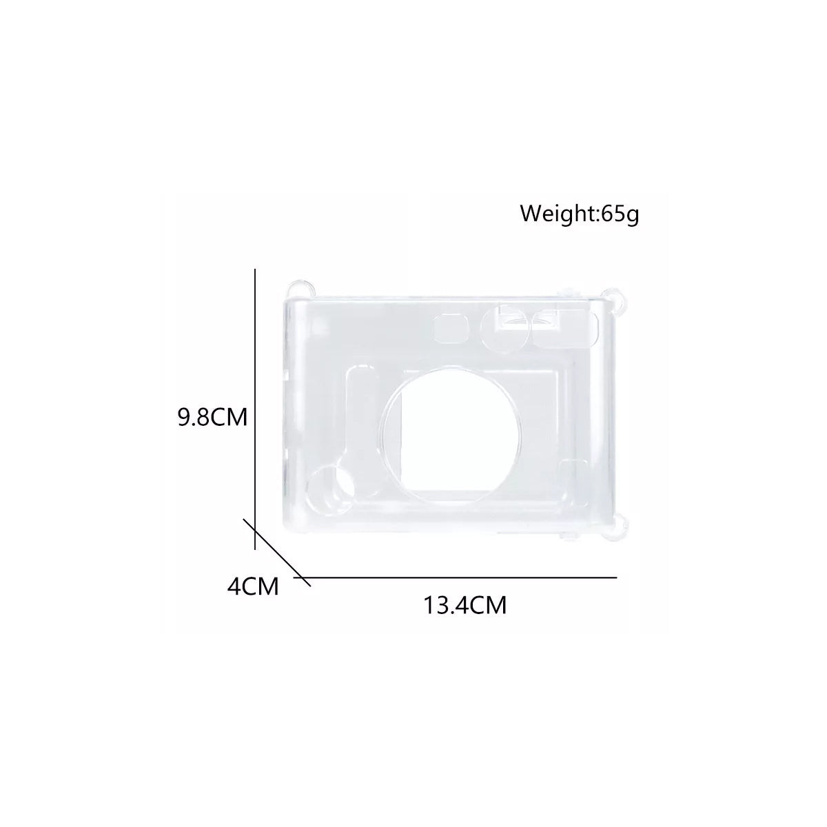 Clear Case for Fujifilm Instax Mini Evo Instant Camera Transparent Protective Cover