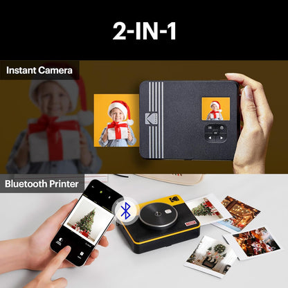 Kodak Mini Shot 3 Square Retro 3"x3" Camera and Printer Combo LCD Display 4PASS Print C300R