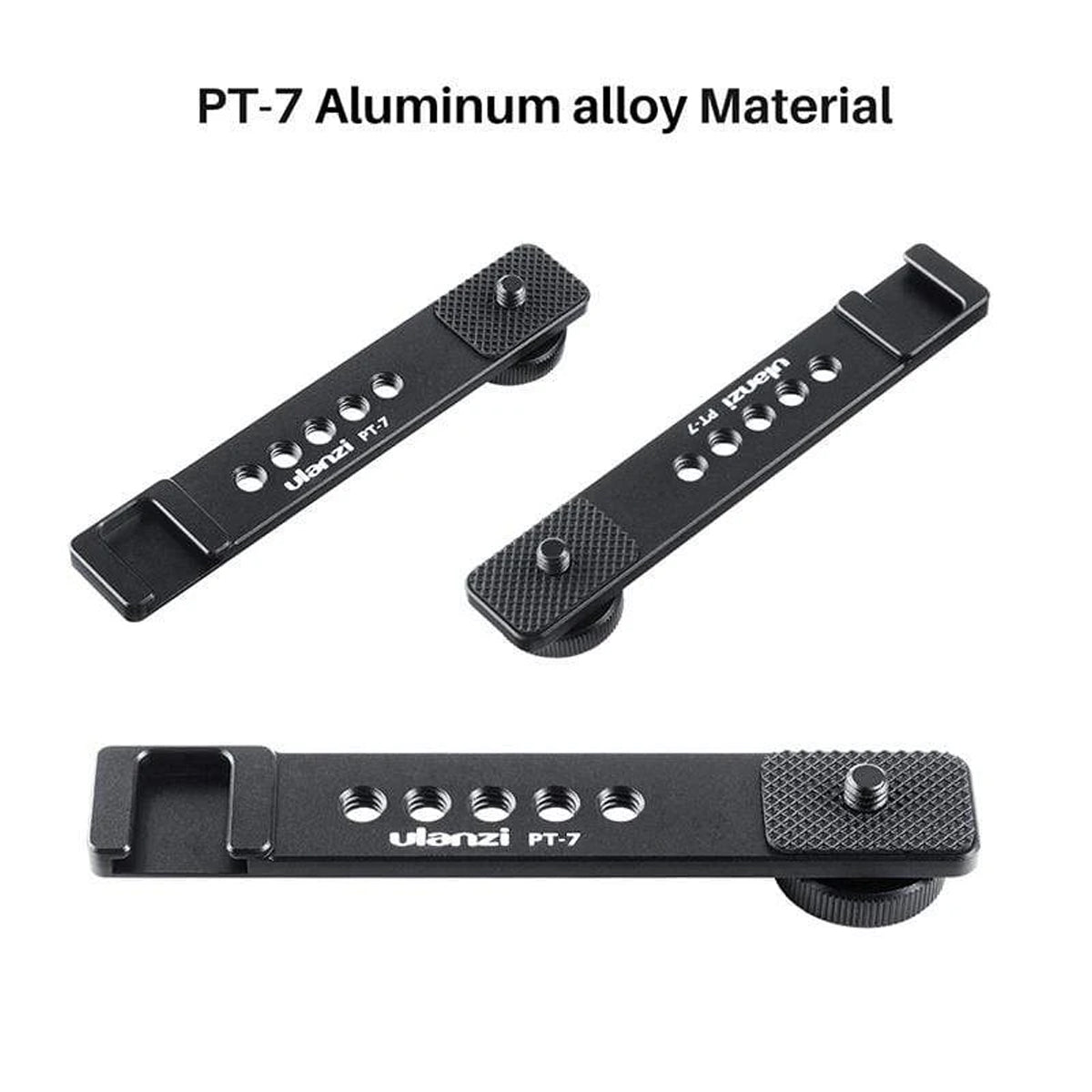 Ulanzi PT-7 Extension Bar Bracket with Cold Shoe 1/4 Screw for LED Video Light PT7