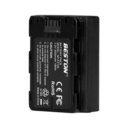 BESTON 1PC NP-FZ100 7.2V 2500mAh 18Wh Li-ion Camera Battery for Sony NPFZ100 FZ100