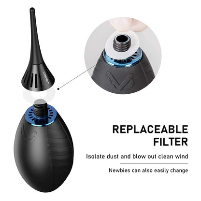 CLEARANCE VSGO Air Mover Air Blower with Filter Rubber Dust Blower for Camera Lens Sensor Cleaning V-B02E
