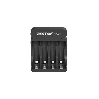 Beston M7031 4 Bay 1.5V AA AAA Lithium Li-ion Smart LED Battery Charger Type C