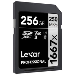 Lexar Professional 1667x UHS-II SDXC SD Memory Card Silver Series (64GB, 128GB, 256GB)