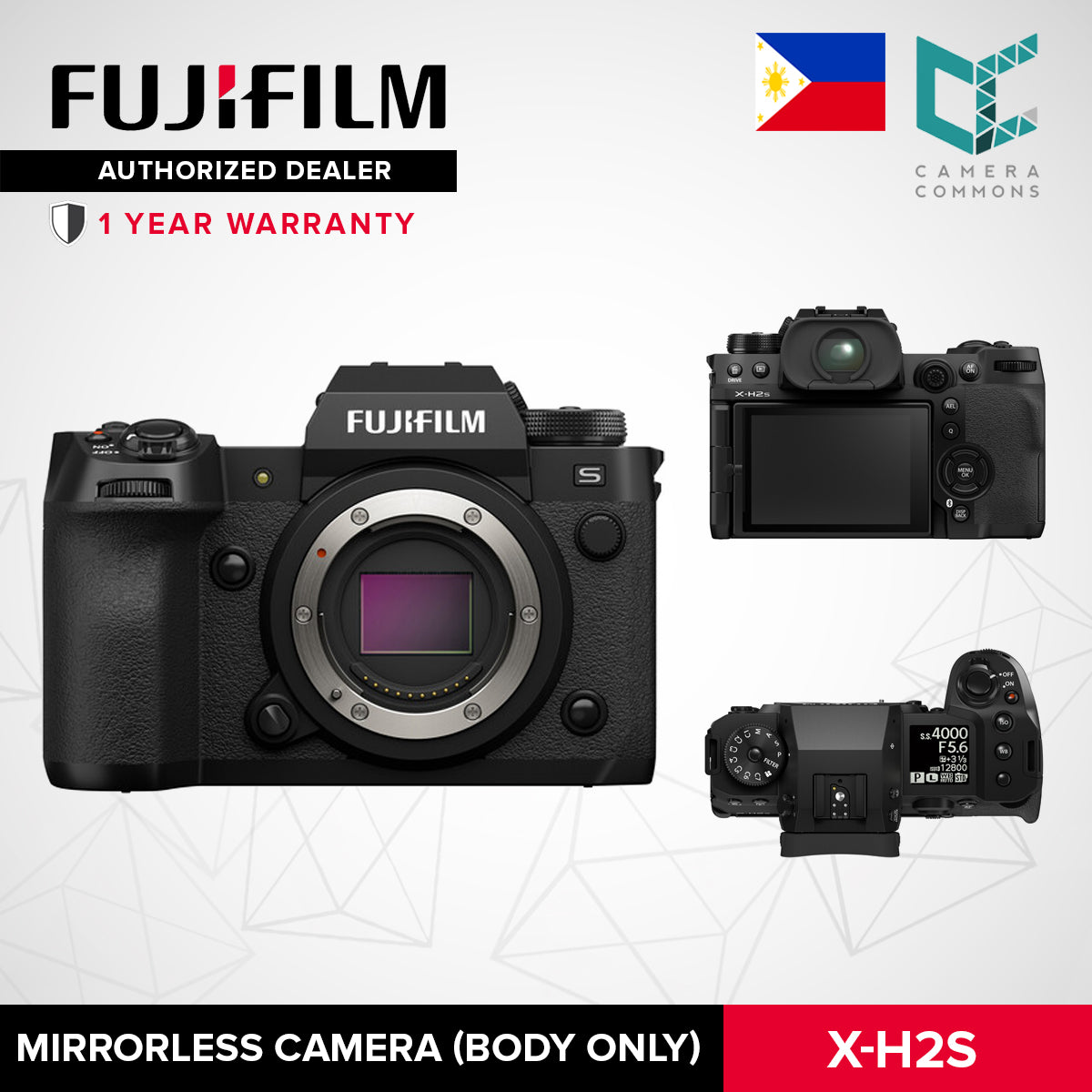 FUJIFILM X-H2S Mirrorless Camera Body Only