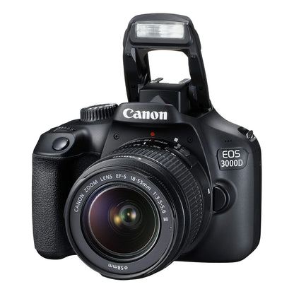 Canon EOS 3000D 18MP Digital SLR Camera (Black) with 18-55mm III Zoom Lens DSLR