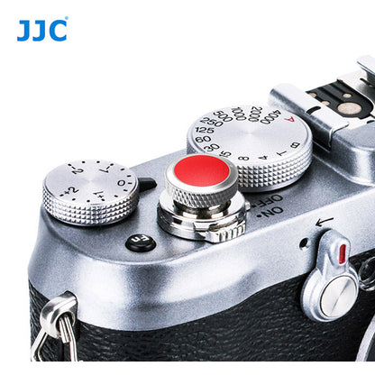 JJC SRB Deluxe Shutter Button Grey-Red / Soft Shutter Release (SRB-GR RED)