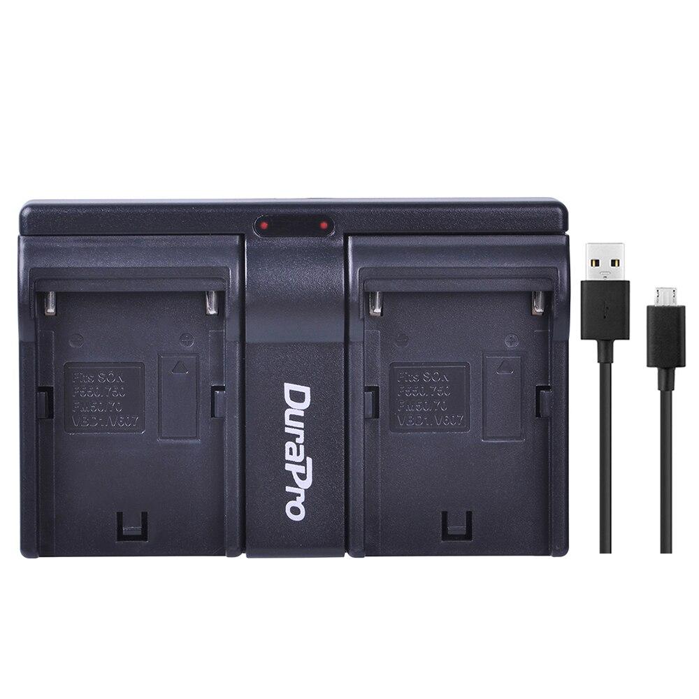 DuraPro NP-F960 NP-F970 NP-F550 NP-FM50 NP-FM500H NP-F750 Battery Charger Replacement for SONY MVC-FD90 MVC-FD91 MVC-FD92