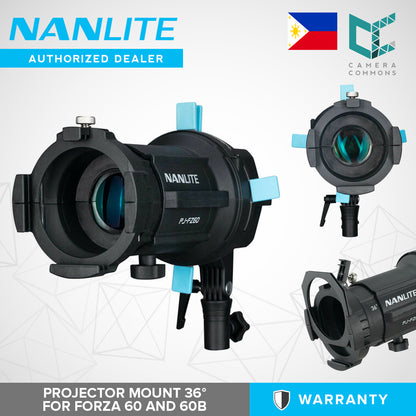 Nanlite PJ-FZ60 36 Projector Mount 36 Degrees for Forza 60 and 60B LED Monolights
