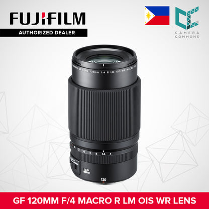 FUJIFILM GF 120mm f/4 Macro R LM OIS WR Lens GF120mm Mirrorless Lens