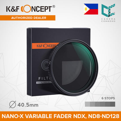 CLEARANCE K&F Concept ND8 to ND128 Variable Neutral Density Filter Slim Fader ND Filter Nanotec Ultra-Slim 37mm 40.5mm 43mm 46mm 52mm 55mm 58mm 62mm 67mm 72mm 77mm 82mm