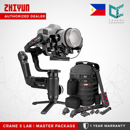 Zhiyun Crane 3 Lab 3-Axis Handheld Gimbal Stabilizer for DSLR Camera Basic Creator Master Package