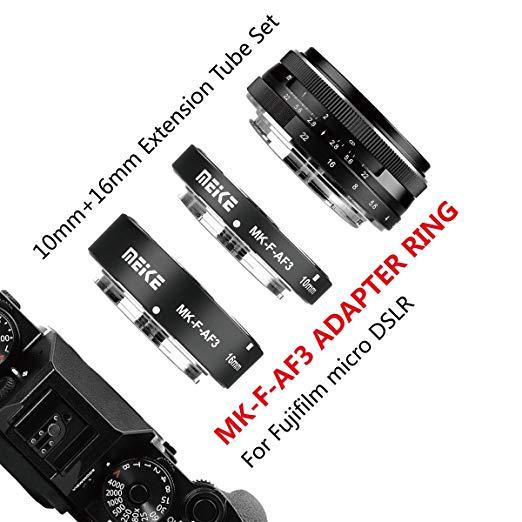 MEIKE MK-F-AF3 Metal Auto Focus Macro Extension Tube for Fujifilm Cameras