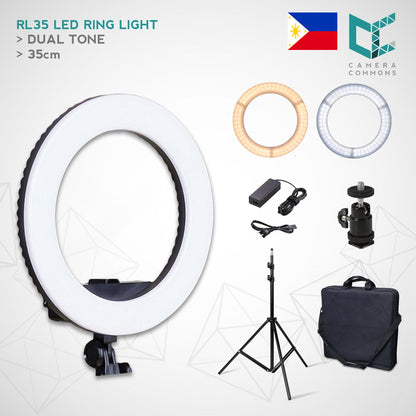 RL35 35cm LED Ring Light Photographic Lighting for Photo Video Studio Vlog Beauty Photography Lamp