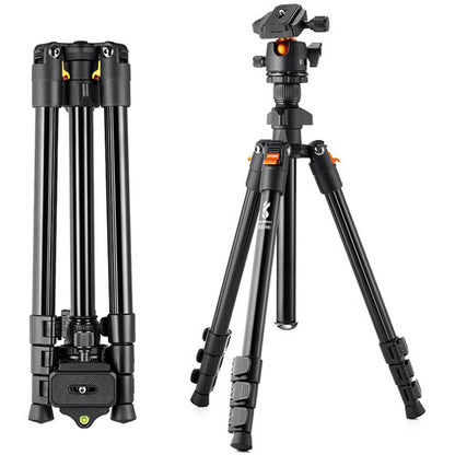 K&F Concept BI234M Tripod with Ball Head Lightweight Magnesium Travel Vlog KF09.101