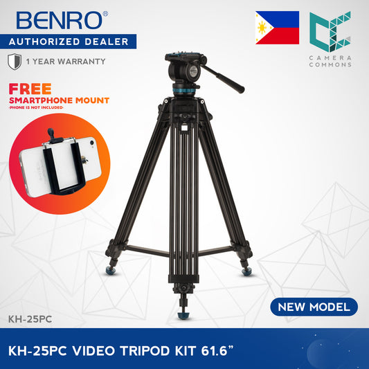Benro KH-25PC KH-26P KH Series Aluminum Video Tripod Kit KH25PC KH26P New Version