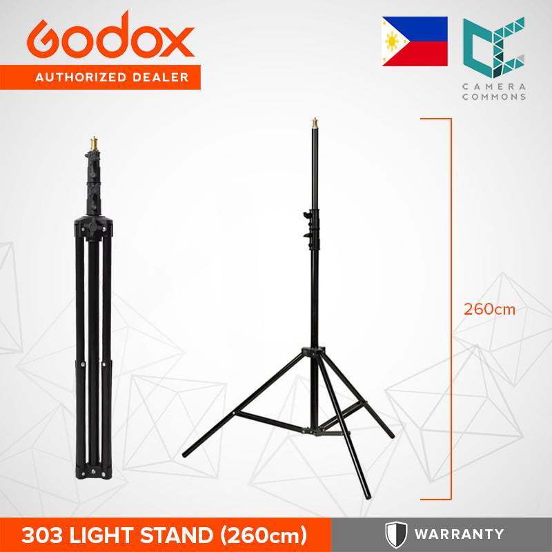 Godox 302 / 303 / 304 3-Section Aluminum Light Stand Studio and Lighting Equipment
