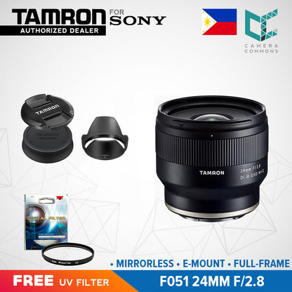 Tamron F051 24mm f/2.8 Di III OSD M 1:2 Lens for Sony E-Mount Full-Frame Format