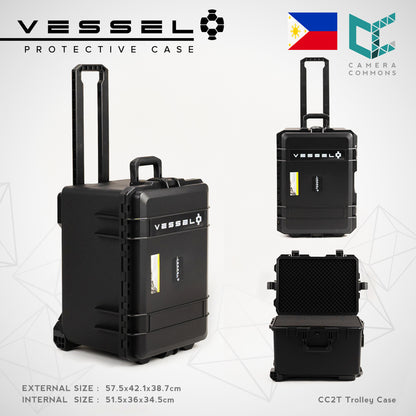 VESSEL CC2 CC2T Trolley Hard Case for Photography Equipment Gear Case Large Size