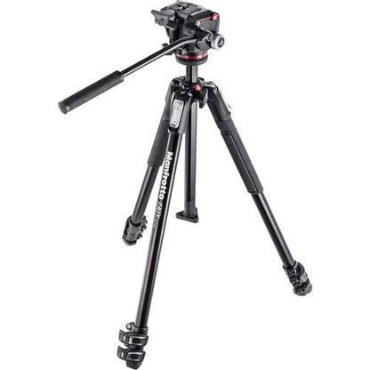 Manfrotto MK190X3-2W 190X3 Three Section Tripod with MHXPRO-2W Fluid Head