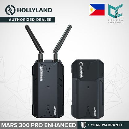 Hollyland Mars 300 PRO Enhanced HDMI Loopout Wireless Transmitter and Receiver for SLR MILC Camera with 300ft Long Range 0.08S Low Latency 1080P HD Video Transmission System
