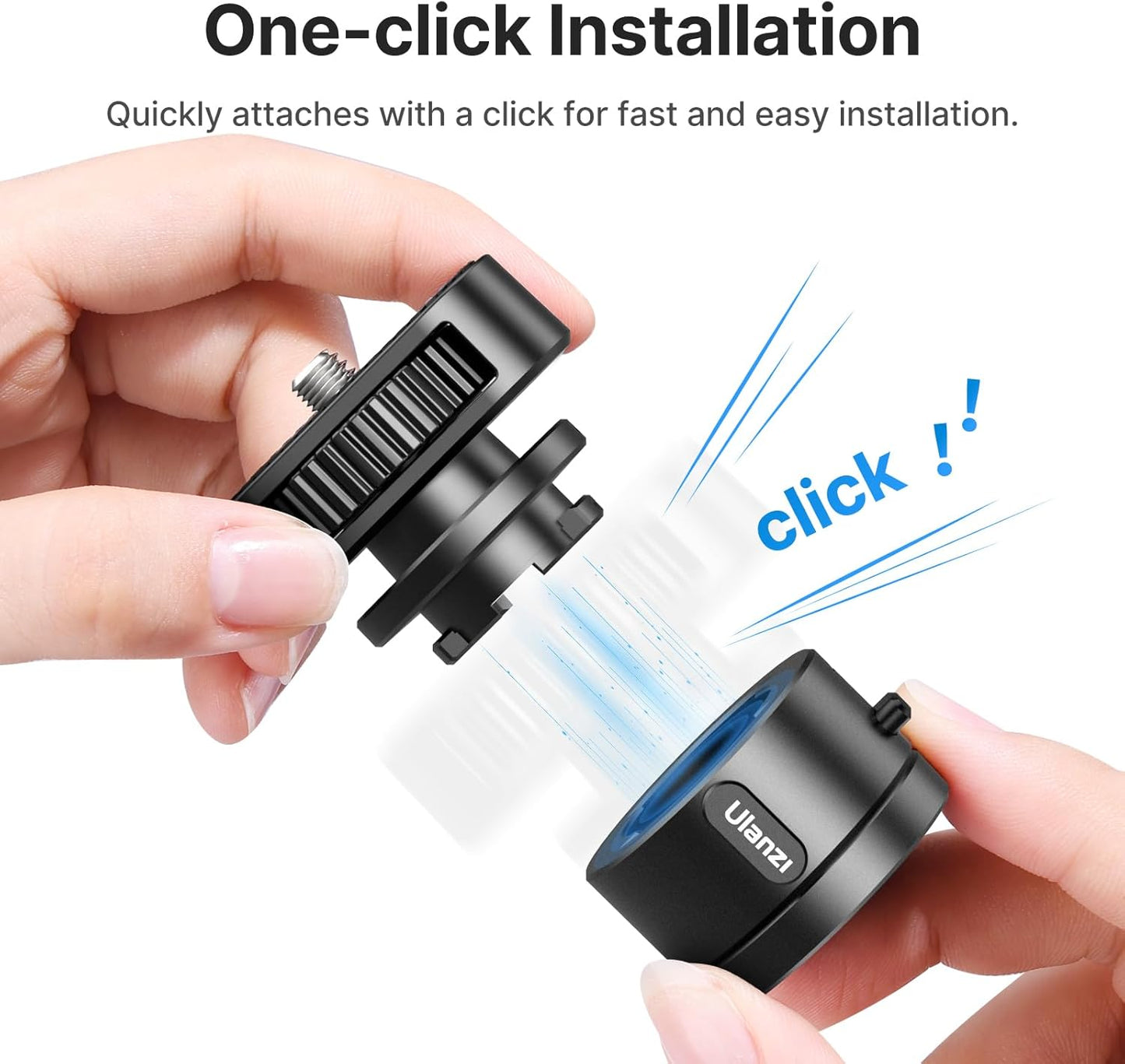 Ulanzi Go-Quick II Magnetic Quick Release 1/4" Screw Adapter Mount Set Camera Accessories C045GBB1