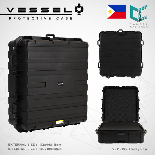 VESSEL DEFENDER VS110100 Portable Large Hard Case for Photography Equipment Tactical Instruments Tool Box and other devices