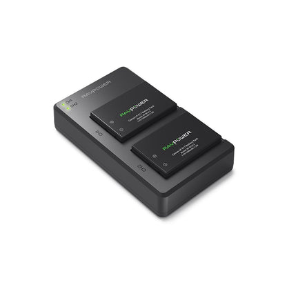 RAVPower LP-E17 Camera Battery Charger with 2pcs Batteries Set for Canon EOS Rebel Cameras LPE17
