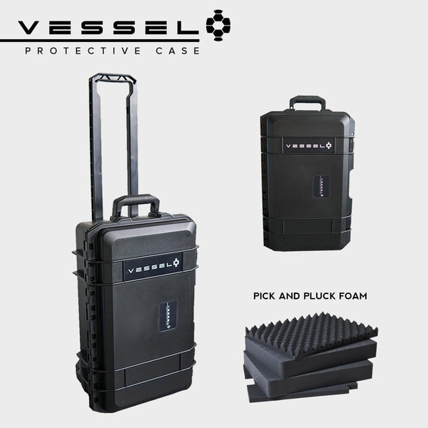 VESSEL CC1 Trolley Hard Case Camera Photography Equipment Case (Black)