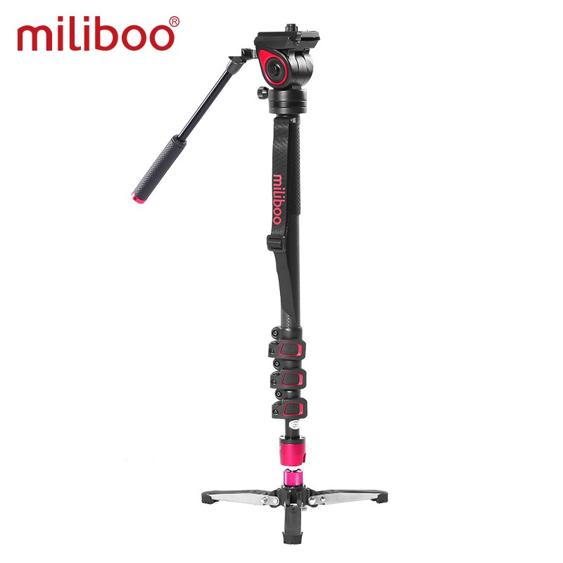 Miliboo MQA Professional Aluminum Alloy Monopod with Fluid Head for Videography