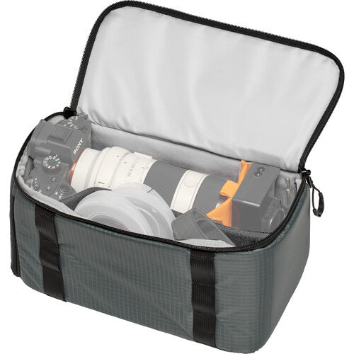 Lowepro GearUp Pro II 5L Camera Cube Large Gray Organizer Flexible Padded Interior Dividers