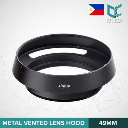 Lens Hood 40.5mm 49mm Vintage Metal Vented