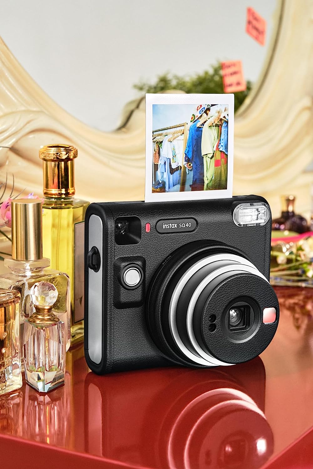 FUJIFILM Instant Camera Instax Square SQ40 Black