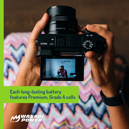 Wasabi Power NP-F330 NP-F530 NP-F550 NP-F570 Dual Kit Battery Charger for Sony Cameras NPF550