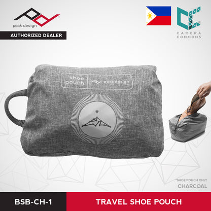 Peak Design Travel Shoe Pouch Charcoal Sandals Slippers