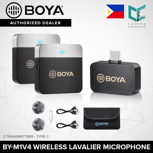 BOYA BY-M1V Wireless Lavalier Microphone System for Cameras and Smartphones BY-M1V1 BY-M1V3 BY-M1V5