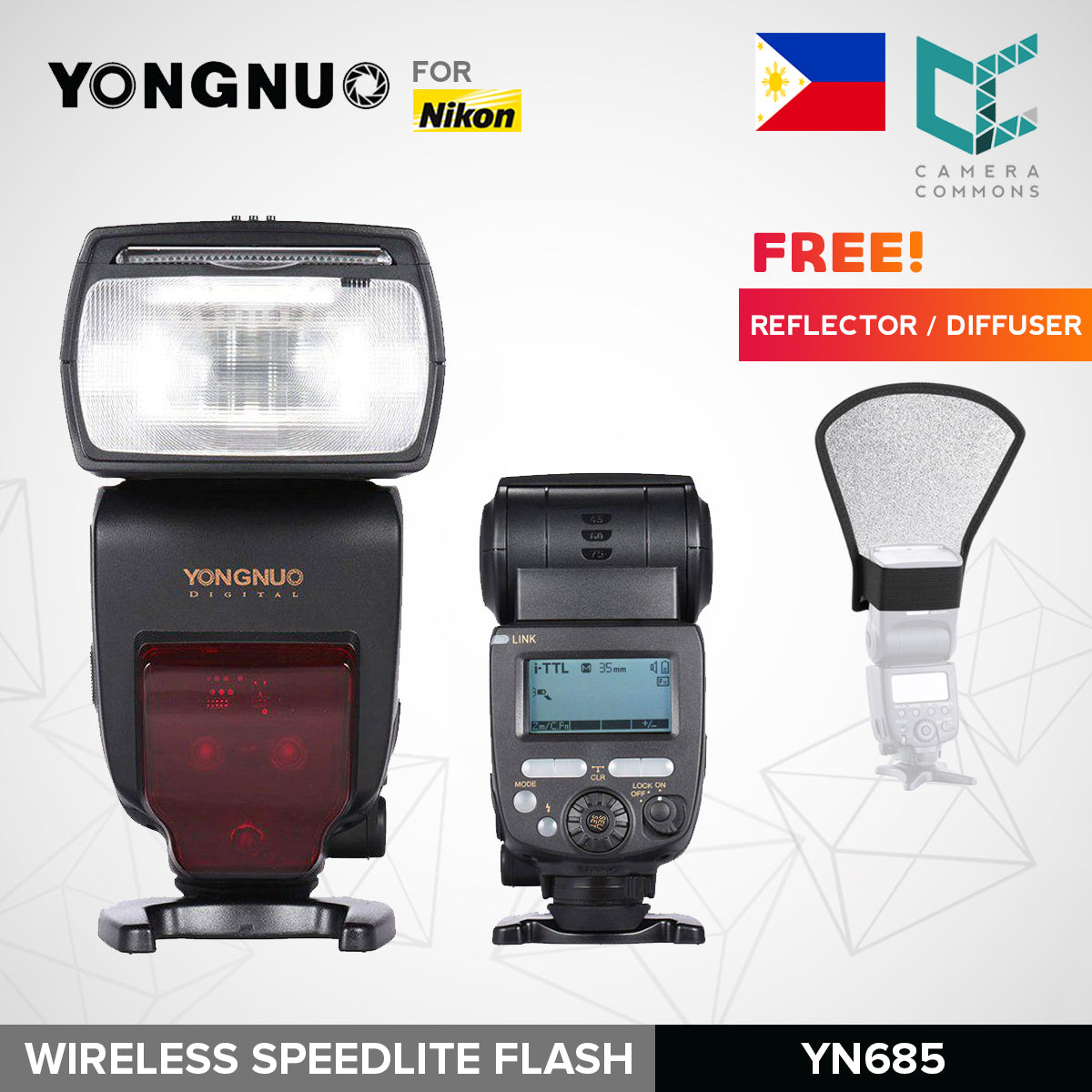 Yongnuo YN685 GN60 2.4G System ITTL HSS Wireless Flash Speedlite for Nikon