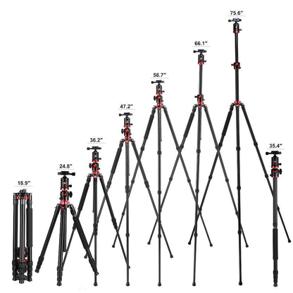 Zomei M8 Right Angle Tripod 90 Degrees Travel Compact Aluminium Monopod with Ball Head for Flat Lay