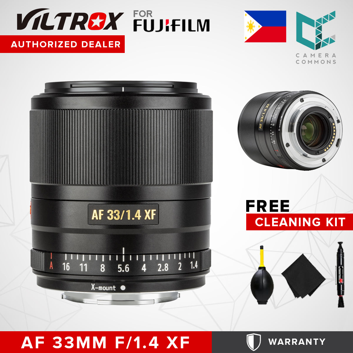 Viltrox AF 33mm f/1.4 XF Lens for FUJIFILM X X-Mount Camera