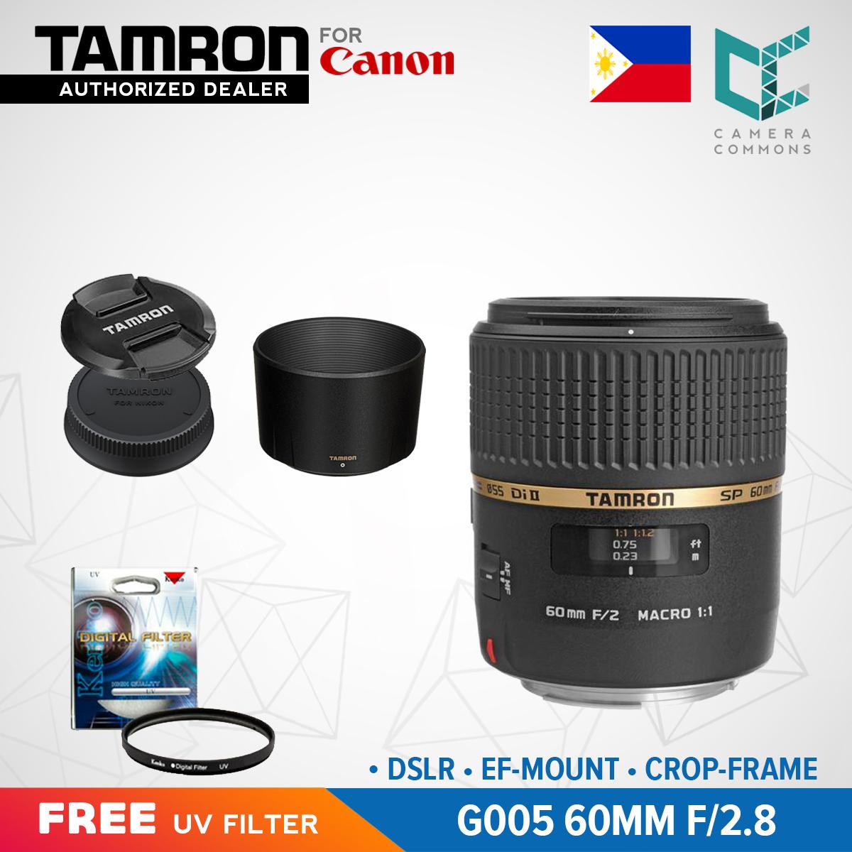 Tamron G005 SP 60mm f/2 Di II 1:1 Macro Prime Lens for Canon DSLR EF Mount Crop Frame