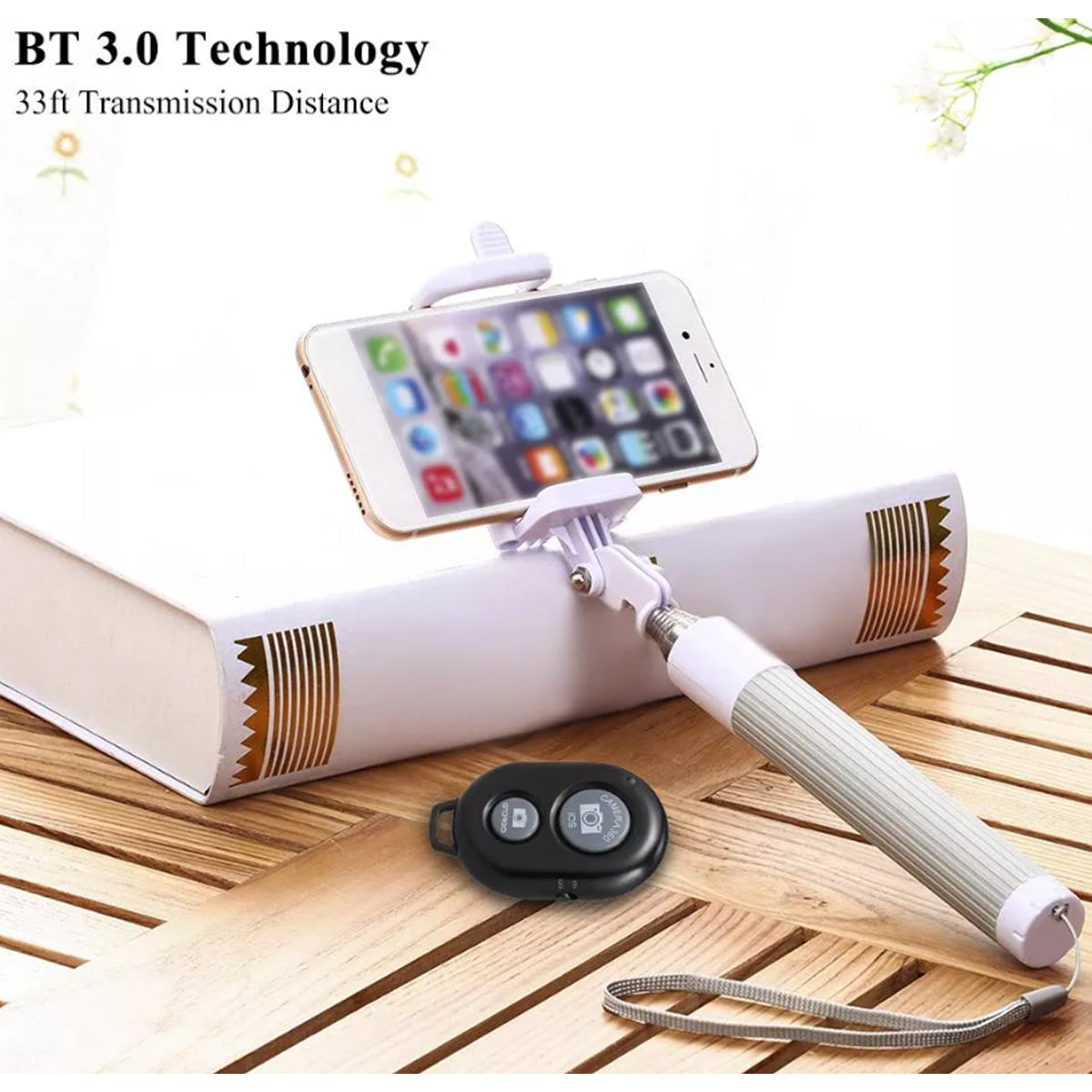Shutter Bluetooth Remote for iOS Android Travel Selfies Portable Small Size