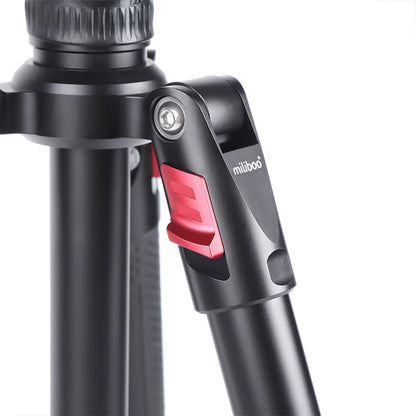 Miliboo MUFA-BK Aluminum Travel Tripod Kit with Fluid Head Flip Lock