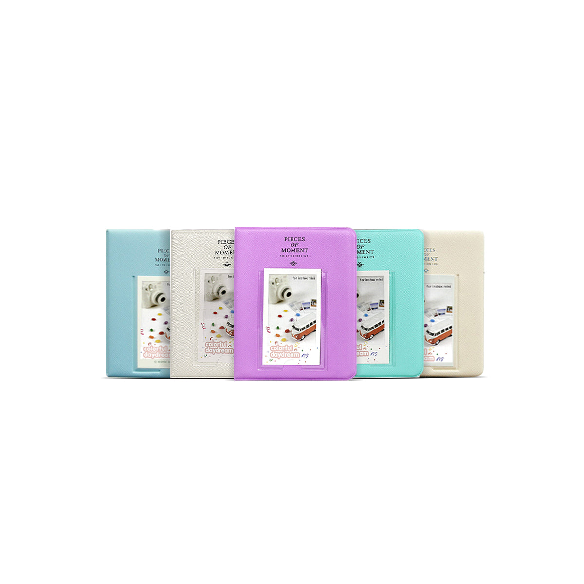 Photo Album Pieces of Moment/Memories 64 Pockets Slots Plain Color for Fujifilm Instax Mini Film