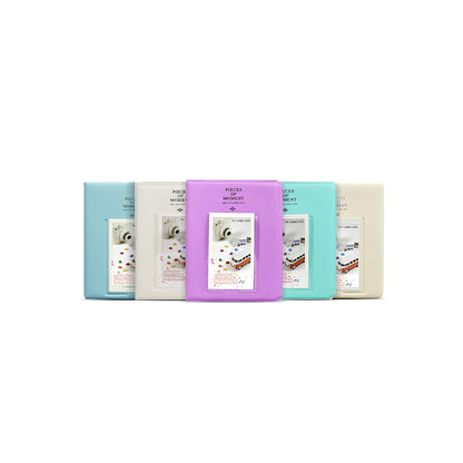 Photo Album Pieces of Moment/Memories 64 Pockets Slots Plain Color for Fujifilm Instax Mini Film