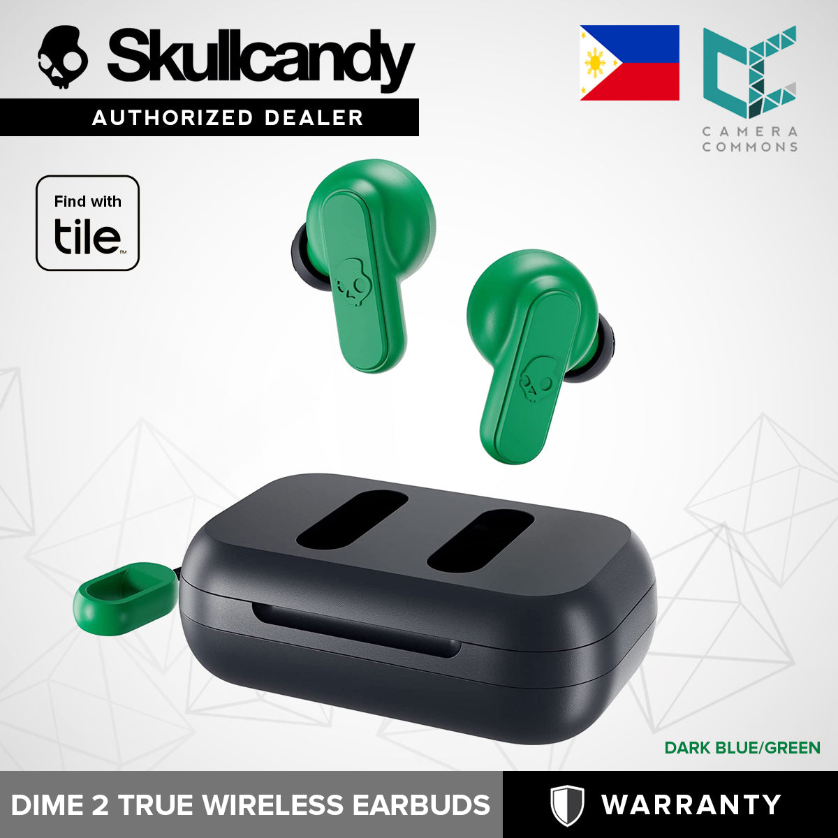 SkullCandy Dime 2 True Wireless Waterproof In-Ear Earbud Earbuds Find With Tile