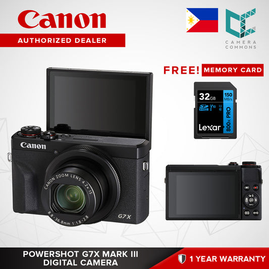 Canon PowerShot G7 X Mark III Digital Camera Black Silver Point and Shoot G7X