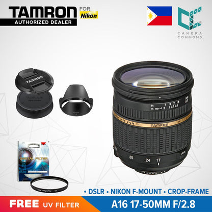 Tamron A16 SP 17-50mm f/2.8 Di II LD Aspherical [IF] Lens for Nikon DSLR Nikon F Mount Crop Frame