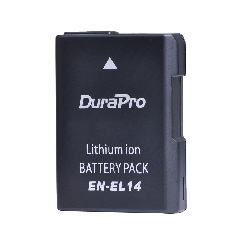 DuraPro EN-EL14 EN EL14 EN EL14 1200mAH Rechargeable Li-ion Camera Battery For Nikon D5200 D3100 D3200 D5100 P7000 P7100