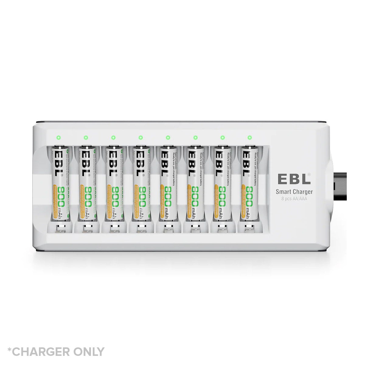 EBL 8 bay Smart Charger LN-6499 for AA AAA NIMH NICD Rechargeable Batteries LN6499