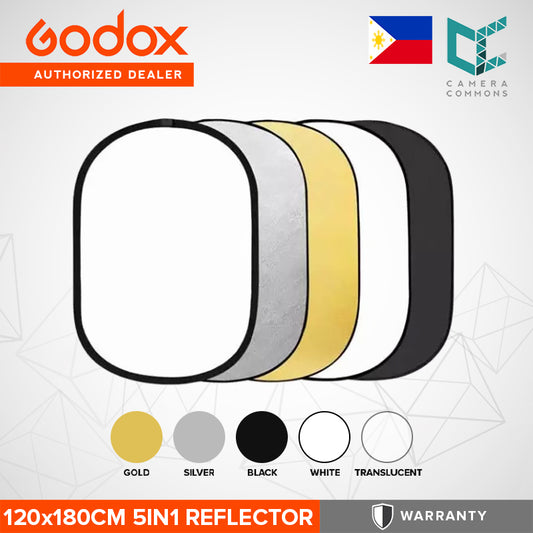 Godox RT-05 120x180cm 5 in 1 Collapsible Portable Disc Light Reflector for Studio and Photography